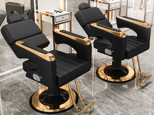 Sang Trọng Hiện Đại Chuyên Nghiệp Tùy Chỉnh Phong Cách Cửa Hàng Tóc Vẻ Đẹp Cắt Tóc Ghế Cắt Tóc Ghế Thép Không Gỉ Vuông Cắt Tóc Ghế - Product Image 5