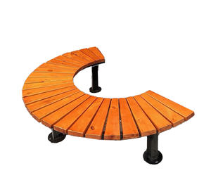 Ngoài trời mạ kẽm vườn gỗ băng ghế dự bị với tựa lưng cho trường học Patio công viên hoặc phòng tập thể dục nhàn nhã Vòng Ghế gỗ cho Nhập Mall - Product Image 3