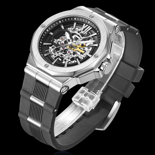 Top Brand Luxury Sport Watches Skeleton Dial Wrist Watches Super Luminous for Mechanic Watches Men