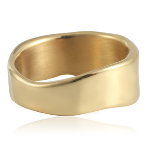 Geometric Gold <b>Ring</b> Irregular Shape Unisex Fashion Jewelry Gift 21042 - Product Image 2