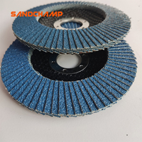 Disque de meuleuse d'angle à haute dureté, disque à lamelles en zircone bleue haute performance pour l'acier inoxydable
