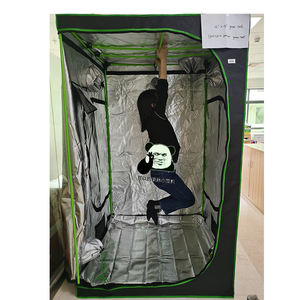 Hydroponique d'intérieur 600D Mylar Garden Greenhouses Grow Rooms 120x120x200cm - Product Image 3