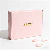 Carton ondulé personnalisé petit noir rose Mailer envoi cadeau boîtes personnalisées boîte d'expédition pour les petites entreprises expédition
