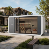 Rumah Kontainer Modular Modern yang Dapat Bernapas, Kabin Prefab Panel Sandwich Baja, Rumah Mobile, Apple House Hotale