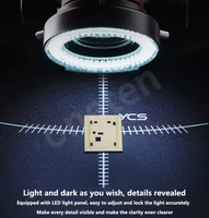 Microscope numérique YCS 6065X 6,5X avec grossissement réglable et éclairage LED pour kit d'outils de réparation de téléphones mobiles
