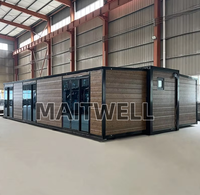 Maisons conteneurs en vente directe, préfabriquées, pliables, extensibles de 40 pieds, maisons conteneurs préfabriquées à vendre, 2, 4 ou 5 chambres