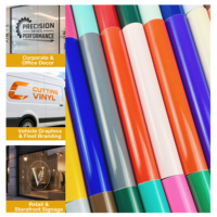 Vinyle de découpe couleur brillant imperméable le plus vendu pour traceurs de découpe / découpe à la presse / enseignes lumineuses
