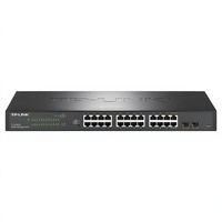 TP-Link TL-SH2226 Switch Administrado en la Nube con Enlace Ascendente de 10 Gigabits / 24 Puertos GE + 2 Puertos SFP, Sistema de Bajo Voltaje, Hecho en China