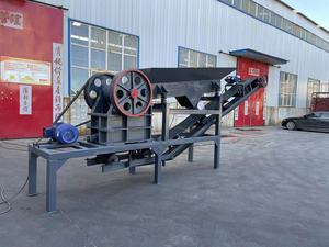 Concasseur à mâchoires 200, 15 tonnes par heure, concasseur de pierres mobile avec moteur AC, machine de concassage portable à haute efficacité - Product Image 5