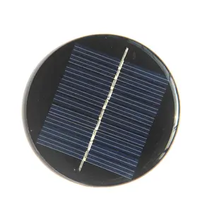 BUHESHUI 60MM 5V Round Solar Panel Diameter 60MM Solar Cell Module Solar Charger For 3.7V Battery Light Polycrystallin