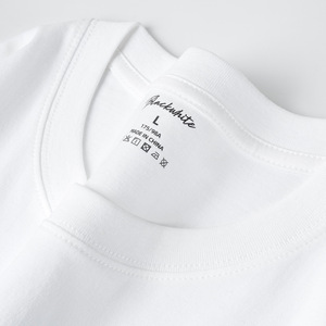 Camiseta de Algodón Estampada en Blanco y Negro, Talla L, Unisex, Transpirable, Informal - Product Image 1