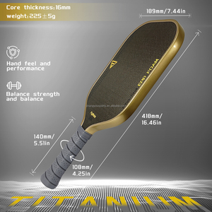 ไม้พายพิคเคิลบอลแกนโฟมทั้งหมด ทำจาก EPP ที่ถูกประกบกับโฟม EVA รอบขอบ สีเหลืองไทเทเนียม คาร์บอนไฟเบอร์ - Product Image 3