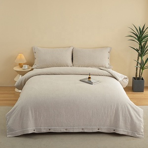 Sang trọng Châu Âu lanh lanh bedding Set với thanh lịch thêu cho khách sạn 5 sao - Product Image 1