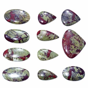 Increíble dragón Bloodstone jaspe cabujón suelto piedra preciosa venta al por mayor forma mixta y tamaño lote para la fabricación de joyas - Product Image 2