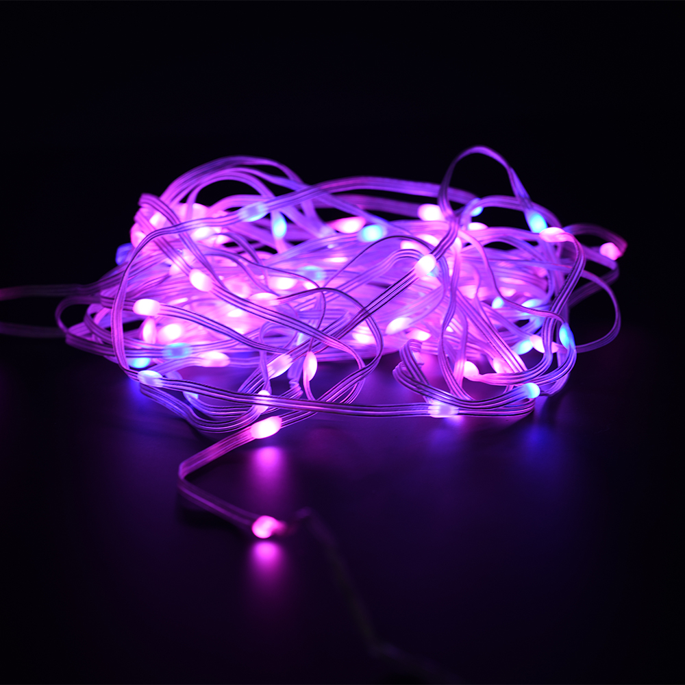 Decorative RGBIC Digital LED String Light USB IP65 Waterproof Led String Light App Control for Christmas home