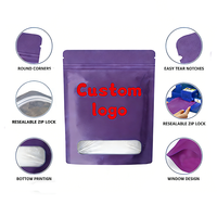 Sacs Mylar personnalisés imprimés, découpés sur mesure, à fermeture éclair, résistants aux enfants, holographiques, anti-odeur, pour produits comestibles, 3.5g 7g 14g 28g