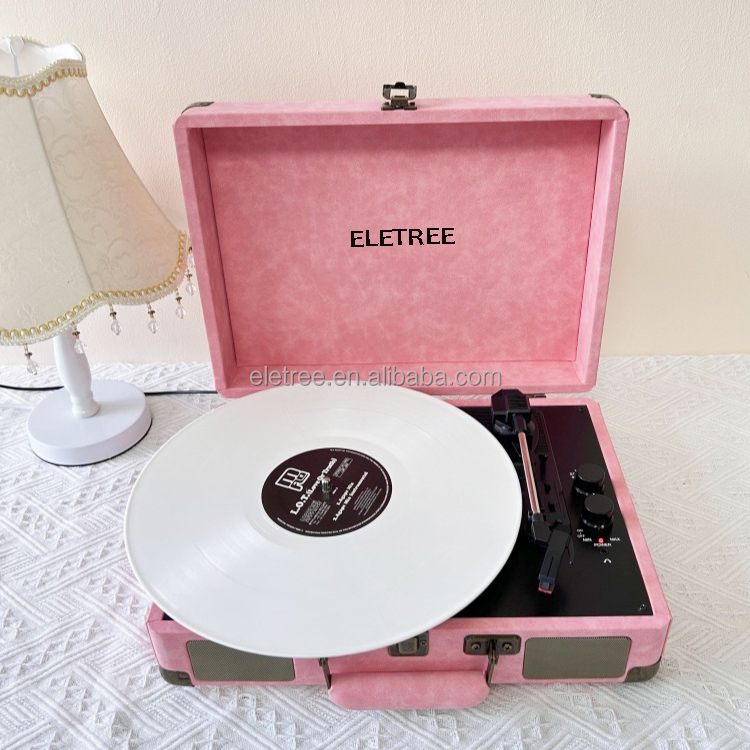 record player pink