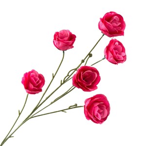 Bouquet de roses artificielles en soie, 6 pièces, décorations de table de mariage, décoration de la maison, accessoires d'extérieur - Product Image 5