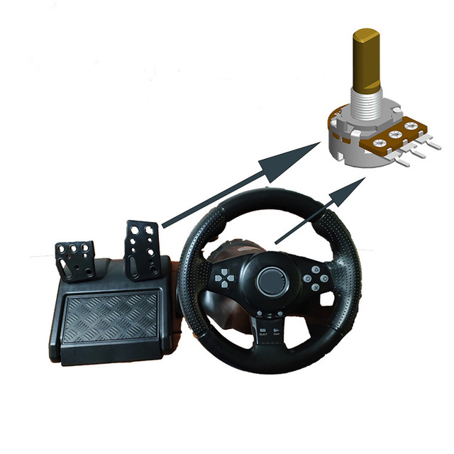 Manufacturer's direct selling game steering wheel pedal b25k60 potentiometer