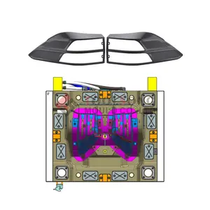 头灯嵌框模具汽车配件工装注塑台州定制灯具零件模具