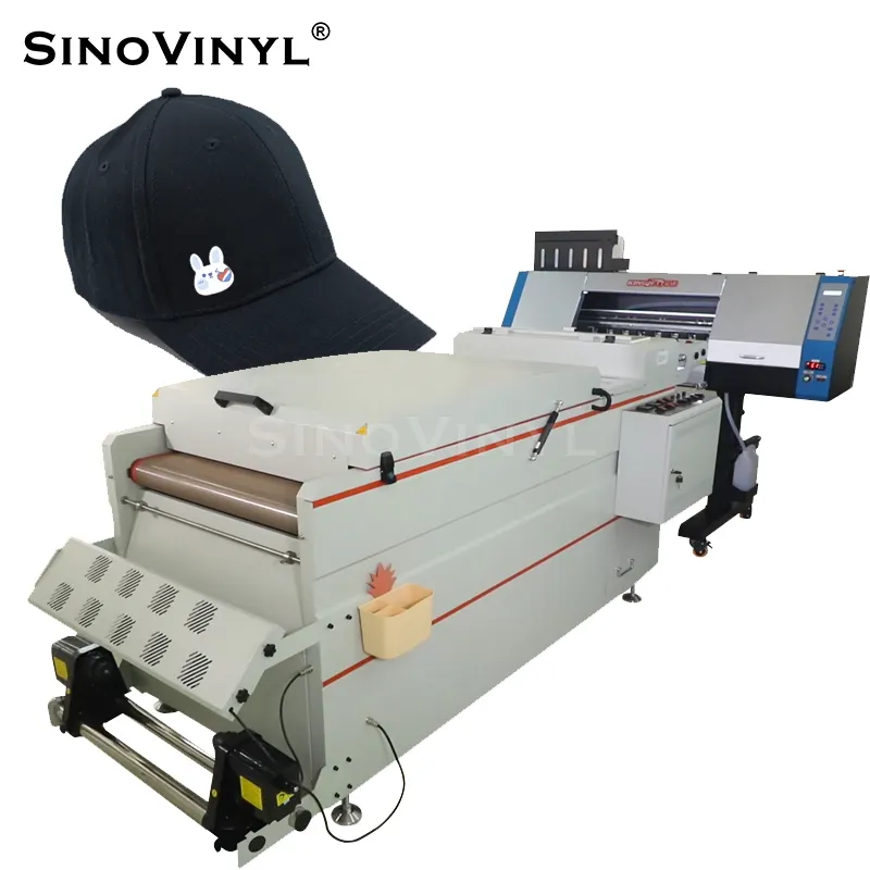 Sinoautomatic otomatik baskı Transfer teknolojisi DTF PET Film yazıcı için renkli baskı DTF yazıcı makinesi kumaş