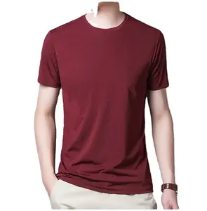 T-shirts pour hommes de haute qualité tricots en coton avec logo ou motif imprimé en gros des fabricants chinois