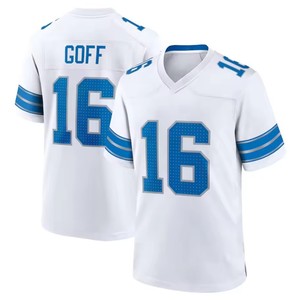 Hete Aanbieding Voetbalteamtenue # 14 St. Brown # 16 Jared Goff Detroit-shirt voor heren - Product Image 5