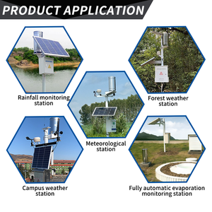 कम बिजली की खपत स्टेनलेस स्टील वर्षा निगरानी स्टेशन के लिए 12v12 मील लिथियम बैटरी के साथ सौर ऊर्जा - Product Image 4