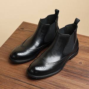 Chaussures pour hommes en cuir véritable italien, élégantes et luxueuses, respirantes, légères, à semelle plate, pour les occasions formelles, les mariages et les affaires - Product Image 5