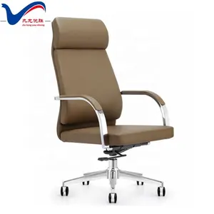 President High Director Office Chair with Thick Leather Manager Chair Revolving Office Chair with Head Rest