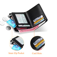 Dompet Kartu Warna Fashion, Dompet Koin Grosir, Dompet RFID, Dompet Kulit Asli Mewah, Tempat Kartu Tipis Mini, Dompet Pria