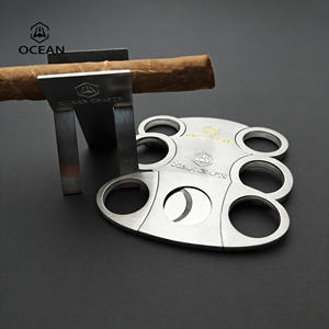 Coupe-cigares de luxe en gros, fournisseur professionnel, coupe-cigares en métal avec logo personnalisé - Product Image 3