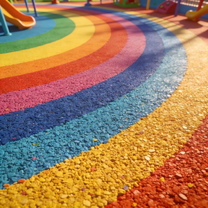 Gránulos de EPDM para Parques Temáticos, Superficies Antideslizantes para Atracciones Turísticas, Revestimiento para Pisos Exteriores, Material Virgen - Product Image 1