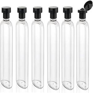 Custom PET <b>Plastic</b> Cosmetic Containers 75ml 100ml 150ml 200ml Empty Lotion Bottles Facial Cleanser <b>Packaging</b> - Product Image 1