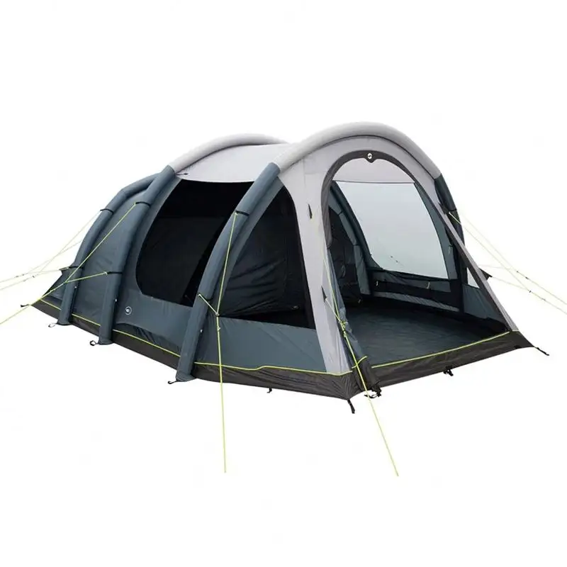Grote Outdoor 4 Kamer Familie Lichtgewicht Tpu Luchtbuis Waterdichte Opblaasbare Tunnel Camping Tent