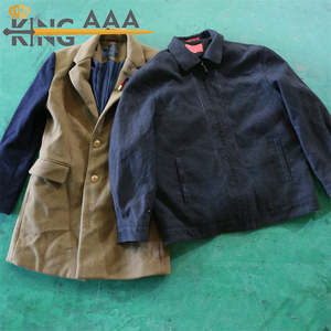 Abrigos de estambre para hombres Chaqueta Marca <span class=keywords><strong>Ropa</strong></span> usada <span class=keywords><strong>Ropa</strong></span> De Juvenil Abrigo de lana de segunda mano - Product Image 3