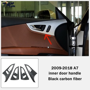 TMZ Carbon Look - Rivestimento Decorativo in <span class=keywords><strong>Plastica</strong></span> Anti-Graffio per Maniglia Interna Portiera, Accessori Auto per Interni, per Audi A7 2009-2018 (Guida a Sinistra) - Product Image 4