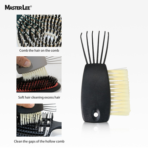 Juego de cuidado del cabello de lujo salón hogar regalo Rosa oro ventilado cerdas de jabalí masaje desenredante cepillo de pelo con caja de papel artesanal y bolsa - Product Image 3