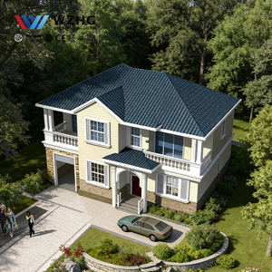 Villa en acier léger ignifuge à 2 étages pour ADU, directement de l'usine, ISO 9001 - Product Image 1