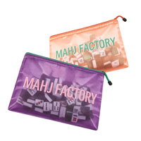 Sac de rangement transparent en PVC pour tuiles de Mahjong vides, compatible Mahjong américain, japonais, Riichi et Mahjong occidental, idéal pour les fêtes, les rassemblements et les voyages