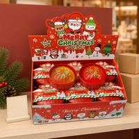 Jouet sensoriel anti-stress en TPR en forme de chignon de Noël à rebond lent, cadeau pour les fêtes et les cadeaux promotionnels