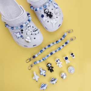 New DIY Decorative Shoe Flower Buckle Accessories Buckle Spaceship Decorative Buckle Detachable Shoe <strong>Chain</strong> - Product Image 2