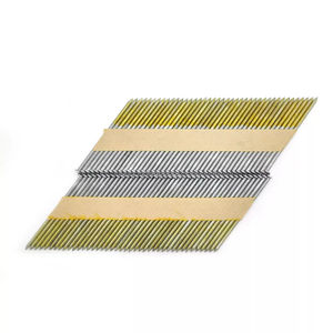 Clous en bande de papier de <span class=keywords><strong>34</strong></span> <span class=keywords><strong>degrés</strong></span>, clous de charpente, 3,05*83 mm, tige lisse et brillante, tête coupée (D), clous en bande de papier collés - Product Image 3