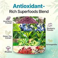 Sans produits laitiers, sans allergènes de soja ni de noix, sans arômes ni colorants artificiels, à base de plantes, casher, poudre d'Urolithine A avec Stevia