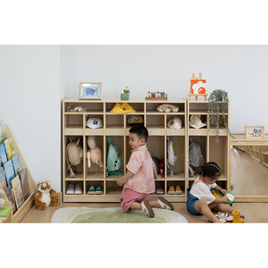 Enfant maternelle <span class=keywords><strong>sac</strong></span> d'école armoire crèche meubles préscolaire casier en bois pour garderie organiser manteaux sacs <span class=keywords><strong>sac</strong></span> à dos Cubbies - Product Image 2