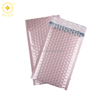 Enveloppes personnalisées en gros, imprimées, noires mates, avec film métallique, enveloppes à bulles, protection contre les chocs, sacs de livraison