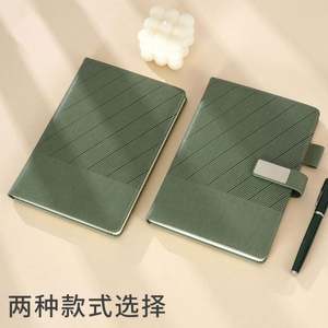 ชุดของขวัญสมุดโน้ตธุรกิจ/สำนักงาน/การเรียนรู้ ขนาด A5 แบบถอดได้ ปกหนัง พิมพ์ลายซิลค์สกรีนโลโก้ตามสั่ง ดีไซน์สวยงาม - Product Image 2