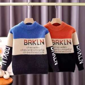 Gilet en maille côtelée vintage respirant avec broderie <span class=keywords><strong>de</strong></span> renne, design <span class=keywords><strong>de</strong></span> Noël, vêtement décontracté pour garçons <span class=keywords><strong>de</strong></span> 1 à 6 ans, petites filles - Product Image 3