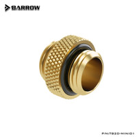 Connecteur de refroidissement liquide pour ordinateur Barrow G1/4" noir, argent, blanc, mini double filetage mâle, TB2D-MINI01