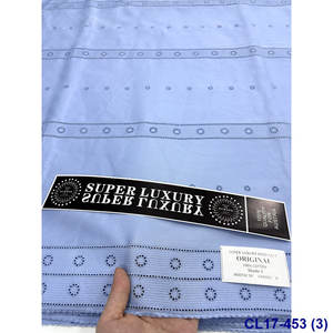 Tela de encaje Lisami Trend Light Polish Antiku para hombre, tela de algodón suizo con flores de voile africano para hombre - Product Image 3